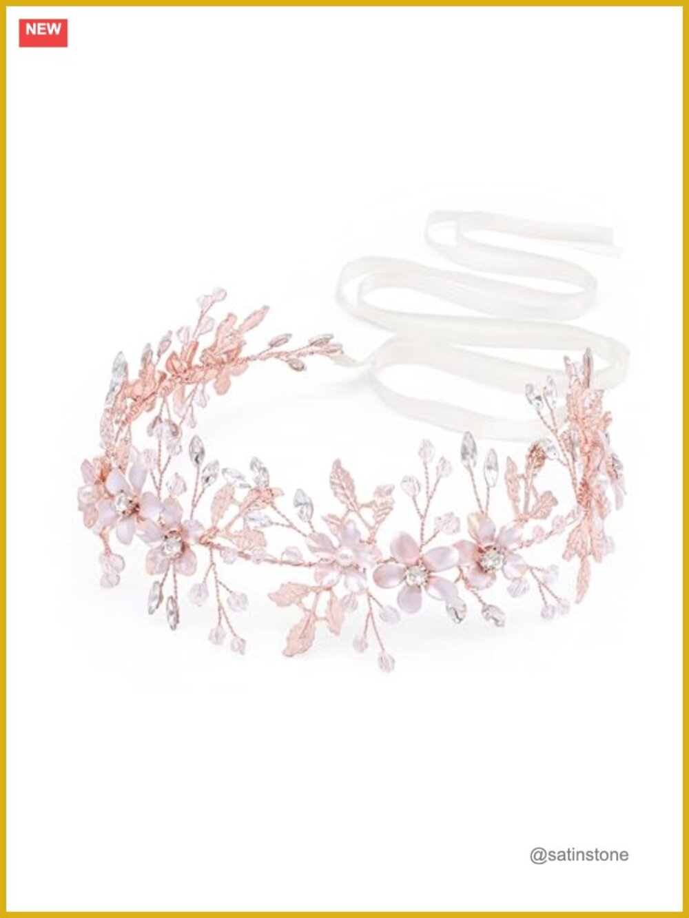 Bridal Headpiece Wedding Headband for Bride and Flower Girl Metal Hair